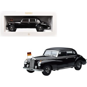 1955 Mercedes-Benz 300 Black "German Chancellor Konrad Adenauer" 1/18 Diecast Model Car by Norev - 1 of 4