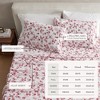 Winter Floral Brushed Microfiber Sheet Set - Great Bay Home - 3 of 4