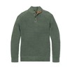 Men's  Organic Mock Neck Cardigan Stitch Sweater, Adult - 4 of 4