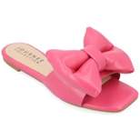 Journee Collection Womens Fayre Tru Comfort Foam Slip On Slide Flat Sandals