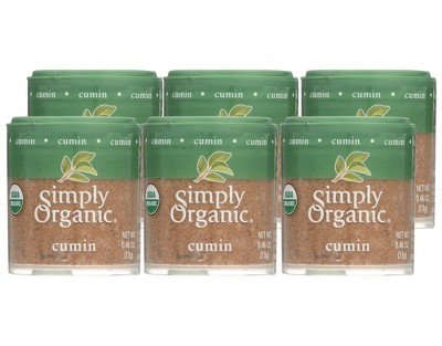 Simply Organic - Cumin Seed - Organic - Ground - Case of 6/.46 oz