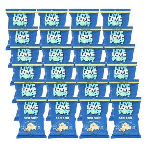 Live Love Pop Sea Salt Gourmet Popcorn - Case of 24/1 oz - 1 of 4