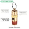 Unique Bargains Brass Automatic Safety Control Threaded Air Compressor Pressure Release Valve 4 Pcs - 2 of 4