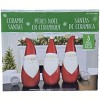 3-Piece Tabletop Ceramic Santa Christmas Decoration - 3 of 4