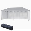 Outsunny 10' x 20' Heavy Duty Pop Up Canopy Party Tent with 4 Removable Sidewalls, Outdoor Cabana Gazebo with Carry Bag, Weather Protection - 4 of 4
