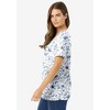 Woman Within Perfect Printed Short-Sleeve Scoopneck Tee - 4 of 4