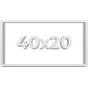 PosterPalooza | Panoramic Slim Profile White Picture Frame - UV Acrylic, Foam Board Backing, Hanging Hardware - 2 of 4