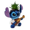 Silver Buffalo Disney Lilo & Stitch Elvis 6-Inch Ceramic Mini Planter With Artificial Succulent - 2 of 4