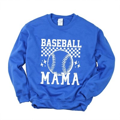 Simply Sage Market Women's Graphic Sweatshirt Checkered Baseball Mama
