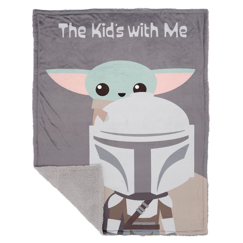Lambs & Ivy Star Wars The Kids with Me Grogu/The Child/Baby Yoda Baby Blanket, 2 of 7