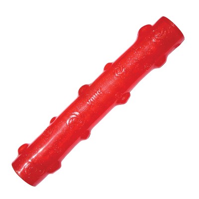 KONG Holiday Squeezz Crackle Stick Dog Toy - Red
