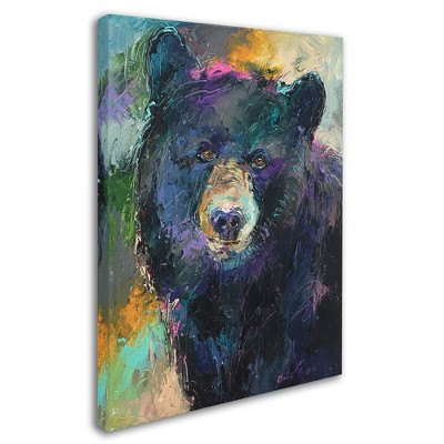 Trademark Fine Art -Richard Wallich 'Art Bear' Canvas Art