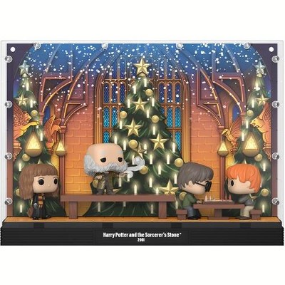 Funko - FUNKO POP! MOMENTS DELUXE: Harry Potter and The Sorceror's Stone- Great Hall Holiday