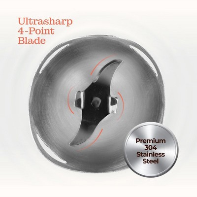 800W Stainless Steel 2-Speed Immersion Blender Set with Attachments