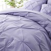 BAGOKIE 7 Pieces Pintuck Solid Bed-in-a-Bag Comforter Set - 2 of 3