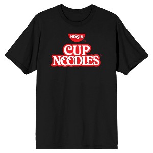 Nissin The Original Cup Noodles Logo Men's Black Graphic Tee - 1 of 2