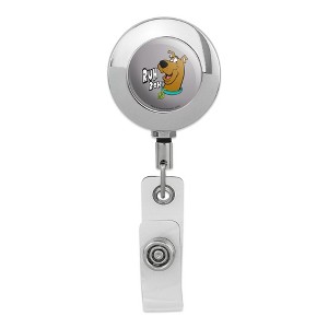 Scooby-Doo Ruh Roh Metal Chrome Badge ID Card Holder Clip - 1 of 3