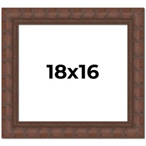 PosterPalooza | 18x16 Wide Bamboo Picture Frame, UV Acrylic, 4 Finishes - Brown, Black, Silver, and Natural - 1 of 4