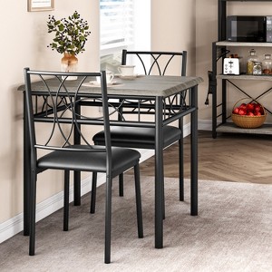 Garvee Dining Table Set, Dining Table Set: Small Rectangle Table & Chairs for Kitchens, Dining Room - 1 of 4