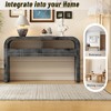 Console Tables for Entryway, Rustic Entryway Table with 2 Drawers, Curved Design Slim Entryway Table for Home Office Foyer Hallway Entry Way - 4 of 4
