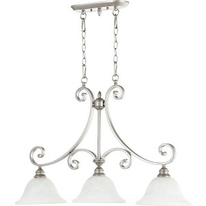 Quorum Lighting Bryant 3-Light Classic Nickel Fan - 1 of 1