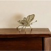 HomeRoots Gold Cast Iron Butterfly Decorative Sculpture - 2 of 4