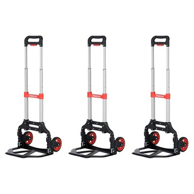 Magna Cart Extendable 150lb Capacity Folding Hand Truck Dolly Cart (5 Pack)
