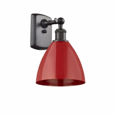 Plymouth Dome - 1 Light Wall Sconce In Industrial Style-10.75 Inches Tall and 7.5 Inches Wide
