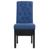vidaXL Dining Chairs 2 pcs Blue Fabric - 3 of 4