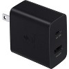 SAMSUNG 35W Dual Port Wall Charger USB C Adapter, Super Fast Charging Block for Galaxy Phones and Devices, Cable Not Included, 2021, US Version, Black - 3 of 3