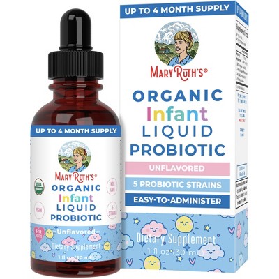 MaryRuth's Infant Probiotic Drops, Unflavored, Org, 1 oz