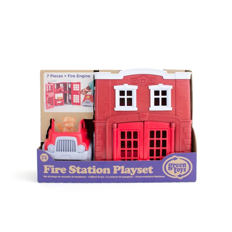 Green Toys Fire Station Playset, 3 of 6
