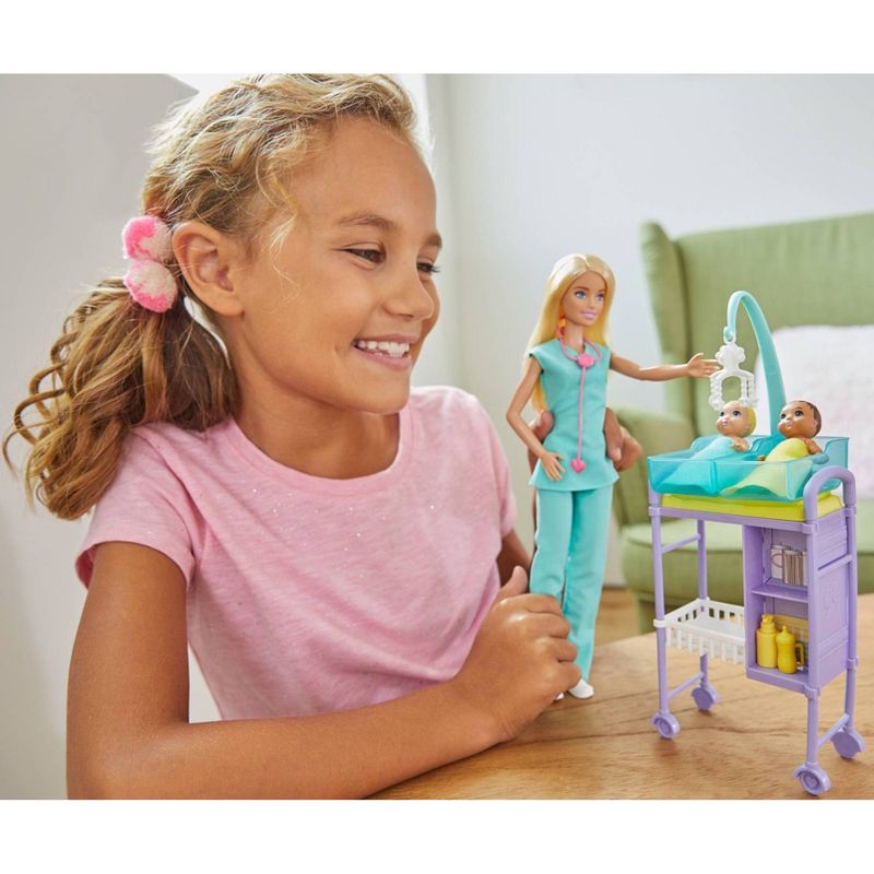 Barbie You Can Be Anything Baby Doctor Blonde Doll and Playset, 2 of 7