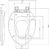 Toilet Seat Round,/Elongated Toilet Lid Soft-Slow Close, Heavy Duty Toilet Seat, Easy to Install, Universal Fit - 2 of 4