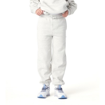 Future Planet Kids Unisex Jupiter Premium Fleece Lined Soft Cotton Sweatpants Loose Fit Heather Ash