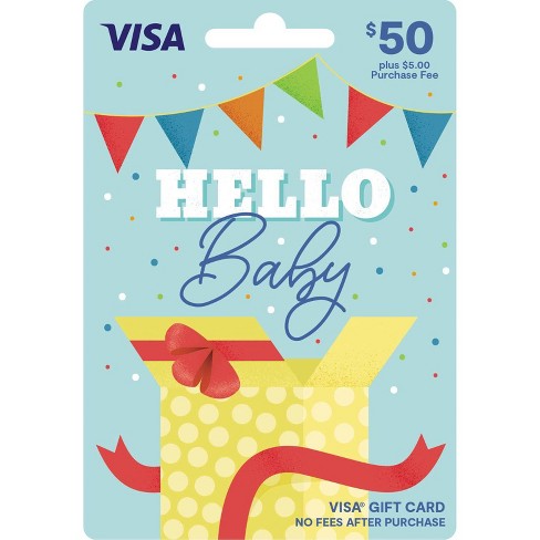 Visa New Baby Gift Card 50 5 Fee Target