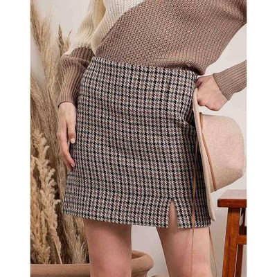 Women's Ashleyn Houndstooth Skirt - Blu Pepper