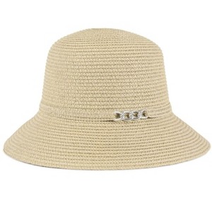 Magid Chain Accent Straw Bucket Hat - 1 of 1