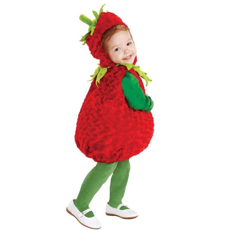 Underwraps Costumes Belly Babies Strawberry Costume Toddler, 1 of 2