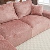 108" Chenille L-Shaped Sectional Sofa with Deep Seating & Removable Pillows - 4 of 4