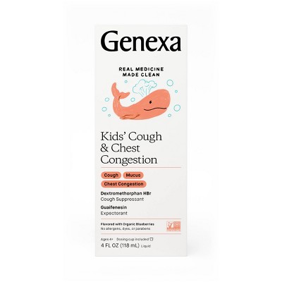 Genexa Dextromethorphan Kids' Cough and Chest Congestion Suppressant - 4 fl oz