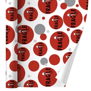 A Christmas Story Fragile Type Gift Wrap 30" x 72" - 1 of 4