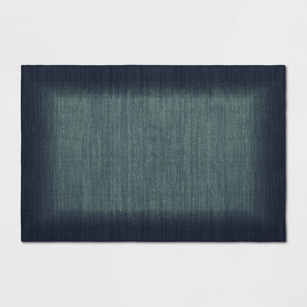 2'x3' Good Fashion Border Rug Blue - Room Essentials™