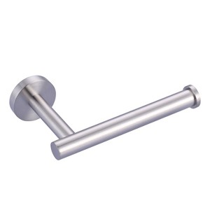 WOWOW Brushed Nickel Wall-Mount Single Arm Toilet Paper Holder for Bathroom, Washroom in Stainless Steel - 1 of 4