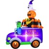Occasions 10.5' INFLATABLE SWIRLING LIGHTS HALLOWEEN TRUCK, 8 ft Tall, Multicolored - 4 of 4