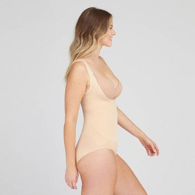 Spanx Assets Cupped Mid Thigh Bodysuit 5 Way Strap 10216R