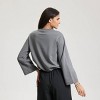 Women's Ballon Hem Sweatshirt - A New Day™ Gray - 2 of 4