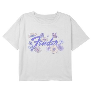 Girl's Fender Spring Purple Logo T-Shirt - 1 of 3
