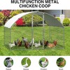 Large Metal Chicken Coop with Run, Walkin Poultry Cage for Yard with Waterproof Cover, Doom Roof for Hen House, Duck and Rabbit - 4 of 4