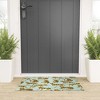 Cat Coquillette Tiger Collection Mint Orange Looped Vinyl Welcome Mat - Society6 - 2 of 2
